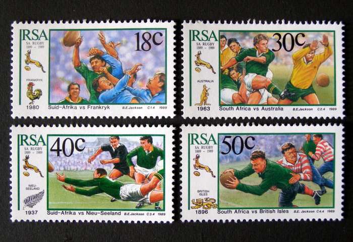 SOUTH AFRICA Mint Set - Centenary of S.A. Rugby Board 1989