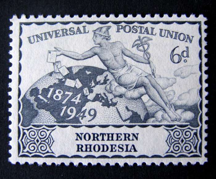 NORTHERN RHODESIA - 75th Anniv. of the U.P.U. 1949
