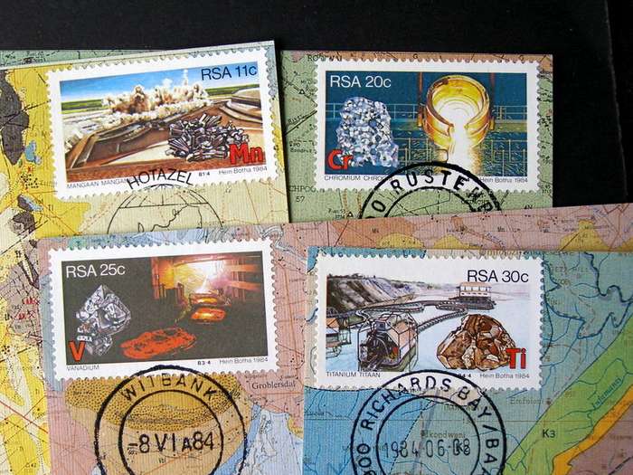 SOUTH AFRICA Maxi Card Set - Strategic Minerals 1984