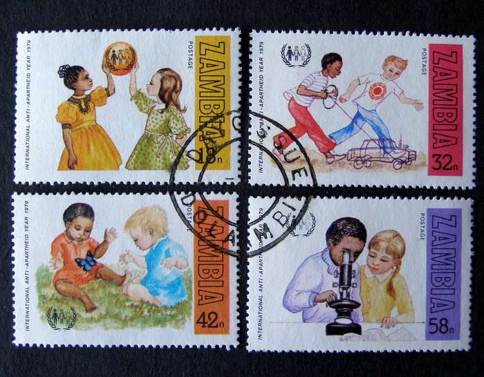ZAMBIA Set (First Day Cancel) - International Anti-Apartheid Year 1979