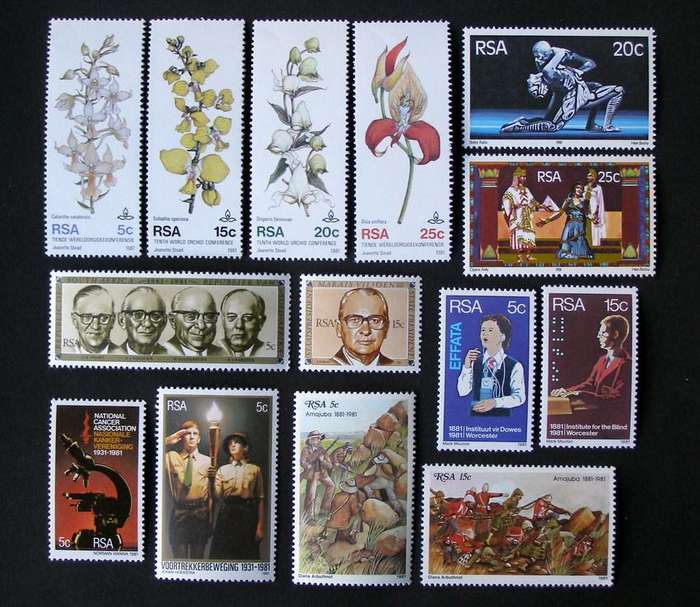 SOUTH AFRICA Mint - Complete Year 1981