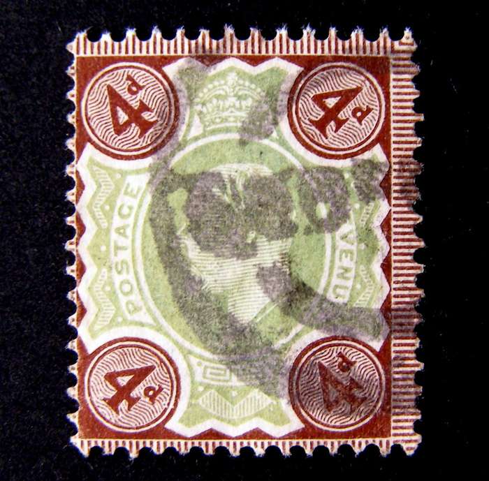 GREAT BRITAIN - King Edward VII 4d. Green and Brown 1902