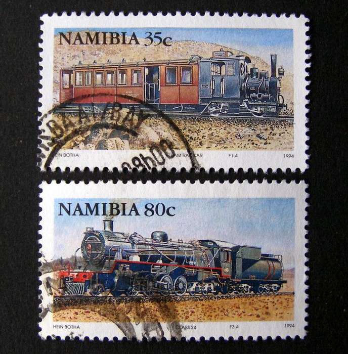 NAMIBIA - Steam Locomotives 1994 //Trains