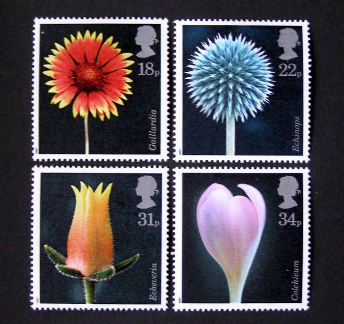 GREAT BRITAIN Mint* Set - Flower Photographs 1987