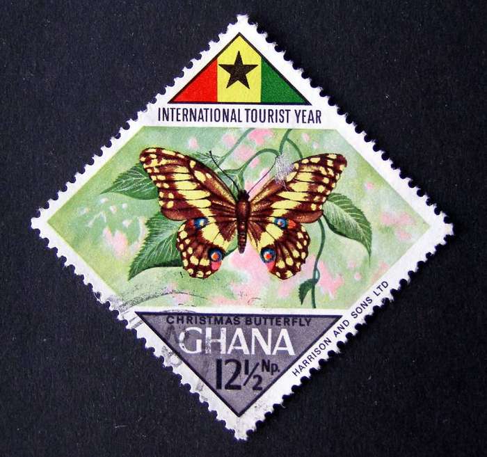 GHANA - International Tourist Year 1967 //Butterflies