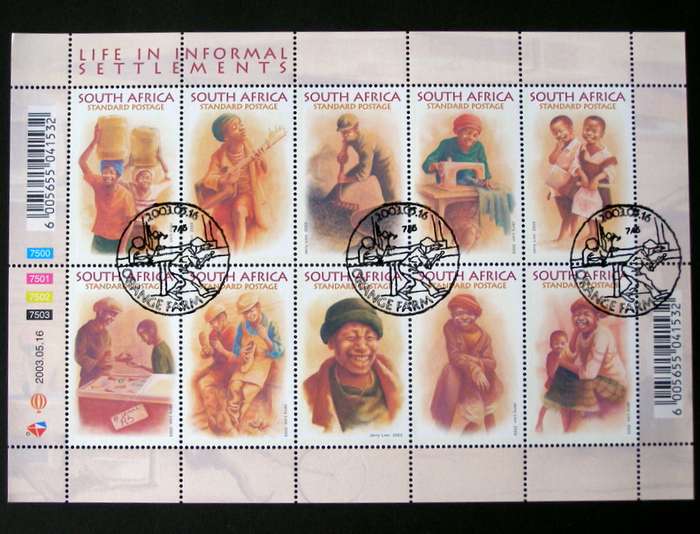 SOUTH AFRICA Set (CTO) - Life in Informal Settlements 2003
