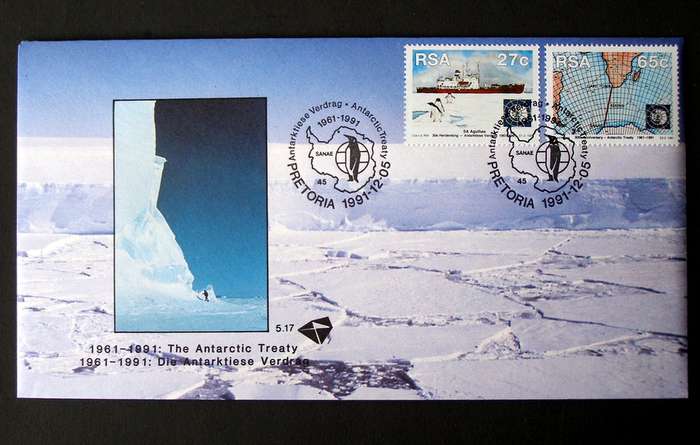 SOUTH AFRICA Cover - 30th Anniv. of Antarctic Treaty 1991