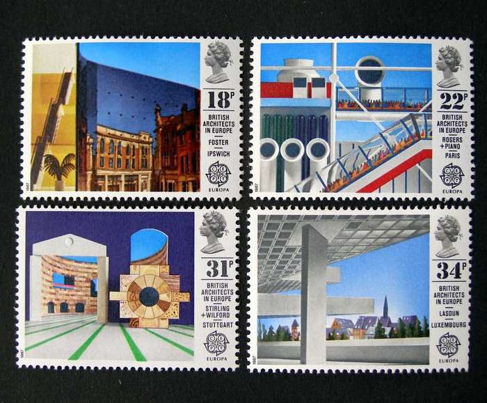 GREAT BRITAIN Mint* Set - British Architects in Europe 1987