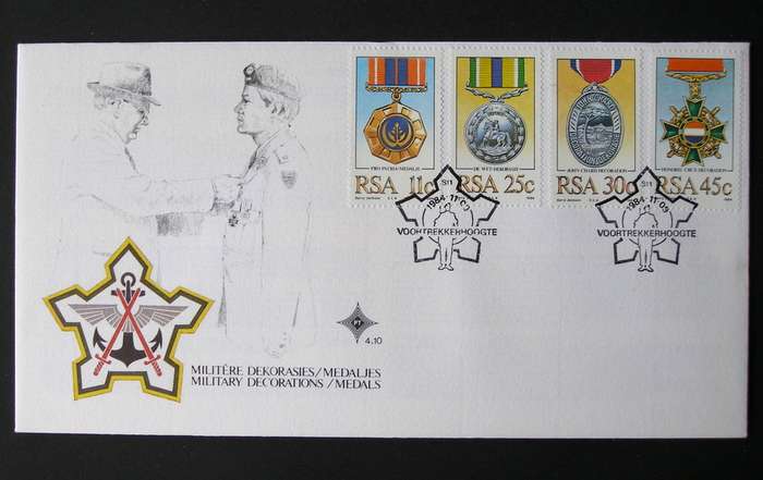 SOUTH AFRICA Cover - Military Decorations 1984