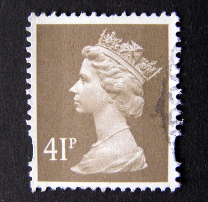 GREAT BRITAIN Machin - 41p. drab on phosphorised paper (Elliptical Perforations) 1993-2011