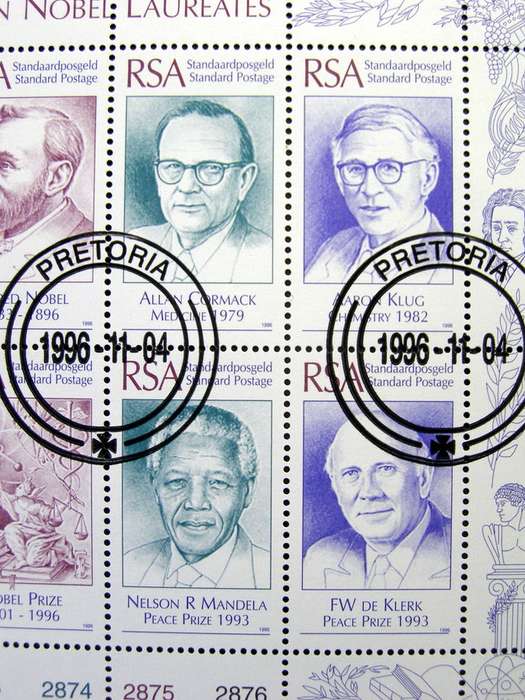SOUTH AFRICA Set (CTO) - South African Nobel Laureates 1996