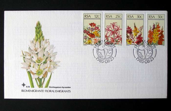 SOUTH AFRICA Cover - Floral Emigrants 1985 //Flowers