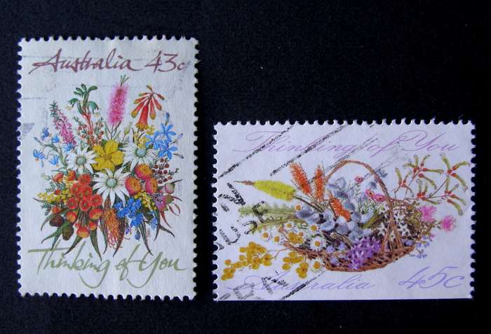 AUSTRALIA - Greetings 1990-92 //Flowers