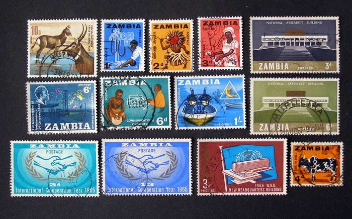 ZAMBIA - Assorted Stamps 1960s