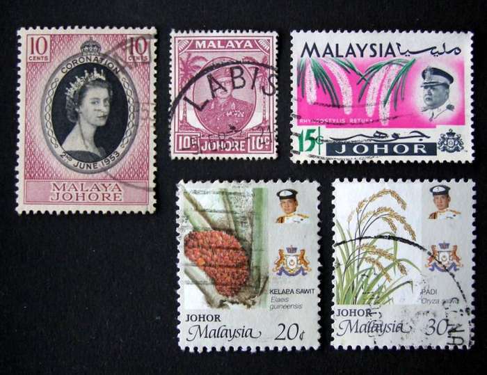 JOHORE - Assorted Stamps