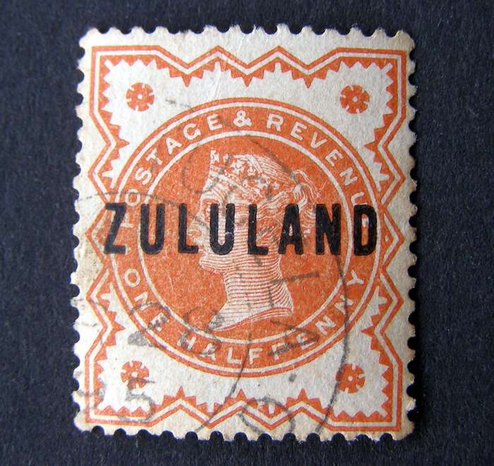 ZULULAND - Halfpenny Queen Victoria Overprint 1888