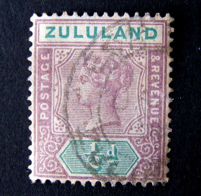ZULULAND - Halfpenny Queen Victoria 1894
