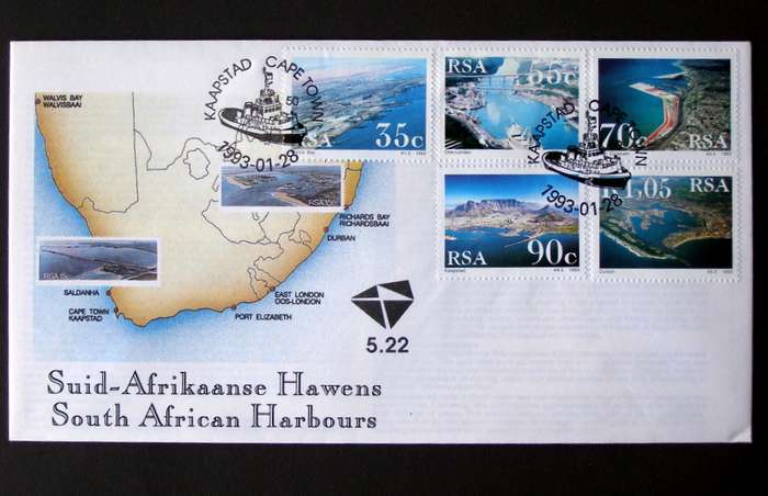 SOUTH AFRICA Cover - Harbours 1993