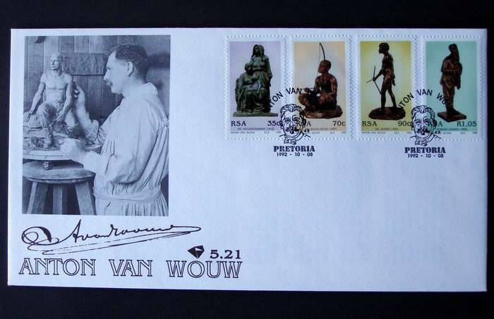SOUTH AFRICA Cover - Anton Van Wouw Sculptures 1992
