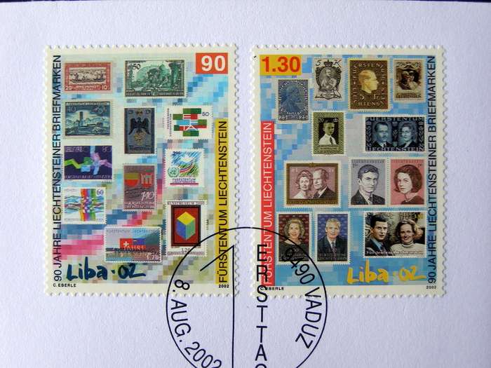 LIECHTENSTEIN Cover - Liba National Stamp Exhibition (2nd Series) 2002