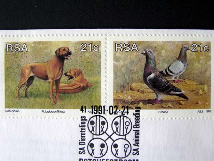 SOUTH AFRICA Cover - Animal Breeding 1991