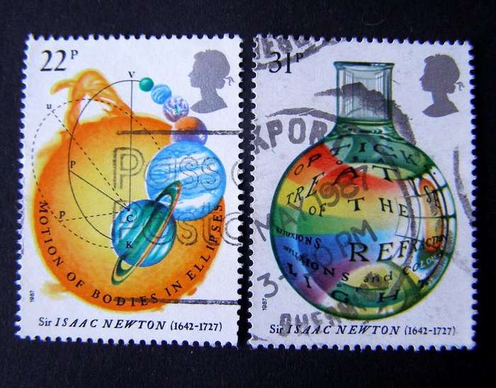 GREAT BRITAIN - 300th Anniv. of Isaac Newton's Principia Methematica 1987