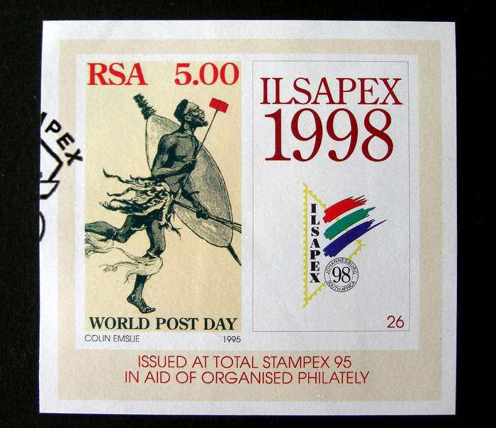 SOUTH AFRICA Miniature Sheet (First Day Cancel) - ILSAPEX 1995