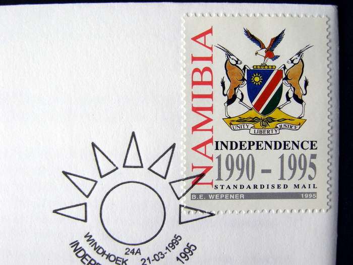NAMIBIA Cover - 5th Anniv. of Independence 1995