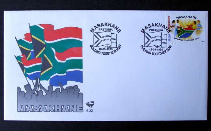 SOUTH AFRICA Cover - Masakhane Building Together 1995