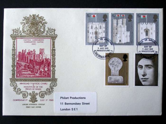GREAT BRITAIN Cover - Investiture of Prince Charles 1969
