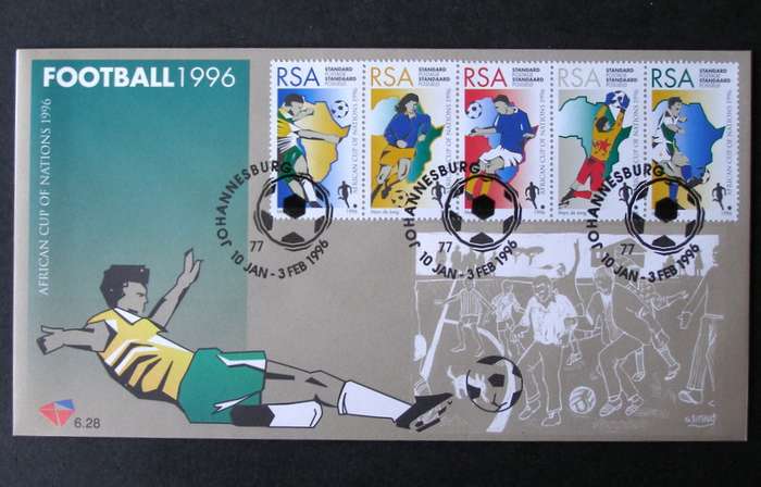 SOUTH AFRICA Cover - Soccer Africa Cup of Nations 1996