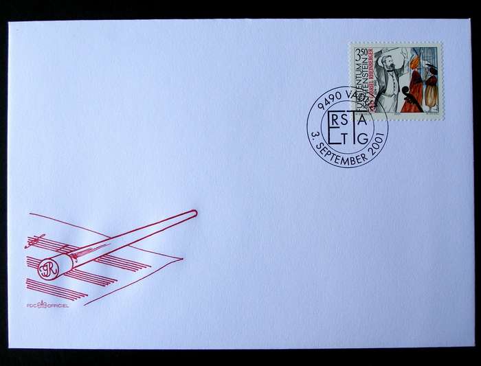 LIECHTENSTEIN Cover - Death Centenary of Josef Gabriel Rheinberger 2001