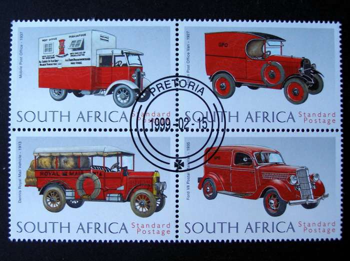 SOUTH AFRICA Set (CTO) - Postal Vans 1999
