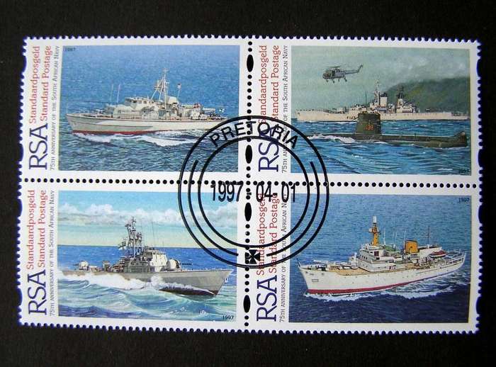 SOUTH AFRICA Set (CTO) - 75th Anniv. of the SA Navy 1997
