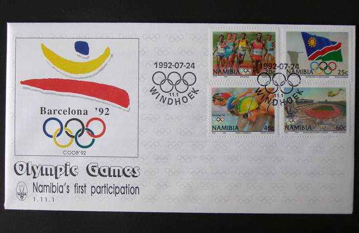 NAMIBIA Cover - Olympic Games, Barcelona 1992
