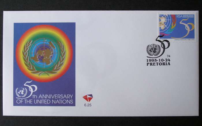 SOUTH AFRICA Cover - 50th Anniv. of United Nations 1995