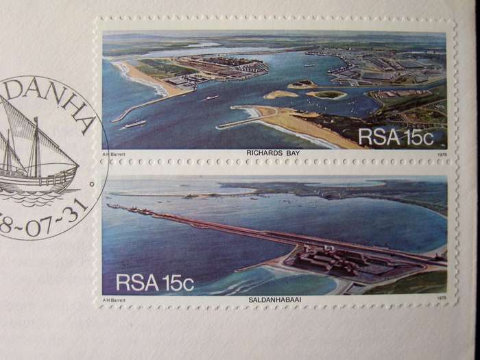 SOUTH AFRICA Cover - Richards Bay, Saldanha Bay 1978