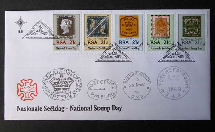 SOUTH AFRICA Cover - National Stamp Day 1990