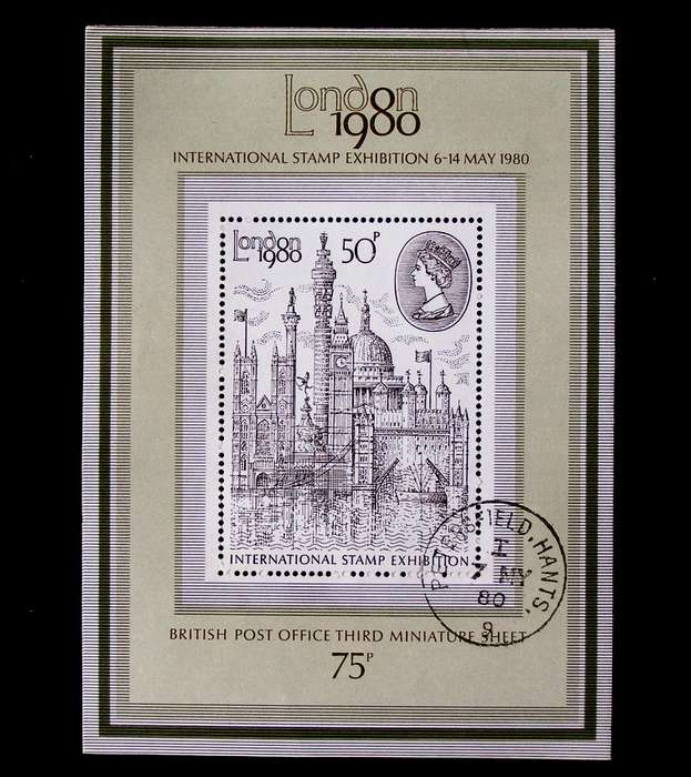 GREAT BRITAIN Miniature Sheet - London International Stamp Exhibition 1980
