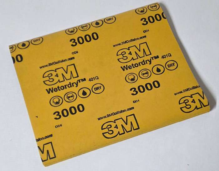 3M Wetordry Abrasive Sheet - 3000 Grit  ( 50 sheets of 228mm x 279 mm )
