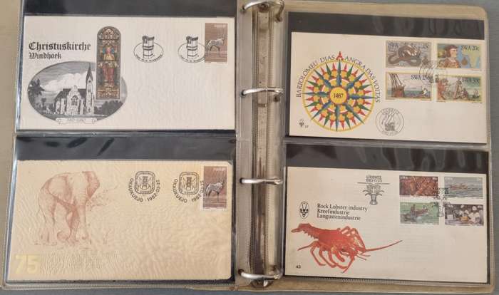 (X2) FDC ALBUMS 2ND HAND WITH SWA FDCs ETC. AS PER IMAGES. NB: PLEASE READ BELOW!!!
