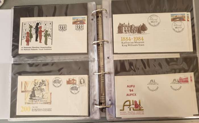 RING BINDER WITH MANY RSA SPECIAL COMMEMORATIVE COVERS ETC. AS PER IMAGES. NB: PLEASE READ!!