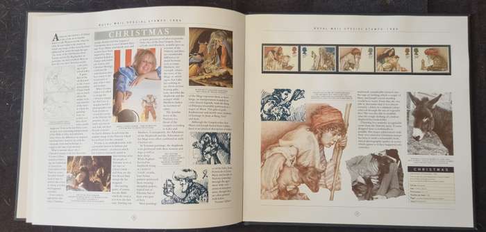 GB 1984 POST OFFICE YEAR BOOK IN 24 PAGE HARDBOUND BOOK WITH SLIP CASE. SG1236/71 CV GBP 85.