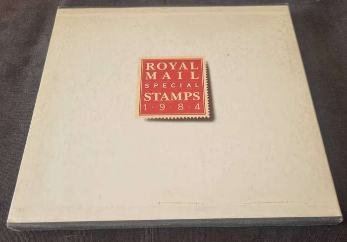 GB 1984 Post Office yearbook in 24 page hardbound book with slip case - SG1236/71 - CV GBP 85.