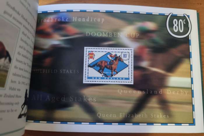 New Zealand 1996 Famous Racehorses prestige booklet mint  as per scans  good value item.