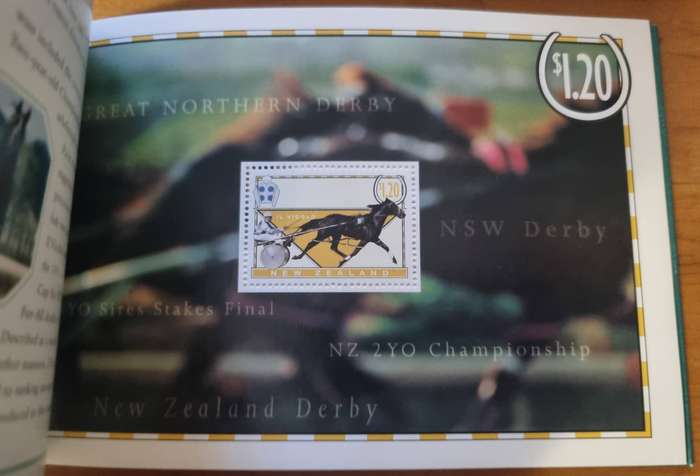 New Zealand 1996 Famous Racehorses prestige booklet mint  as per scans  good value item.