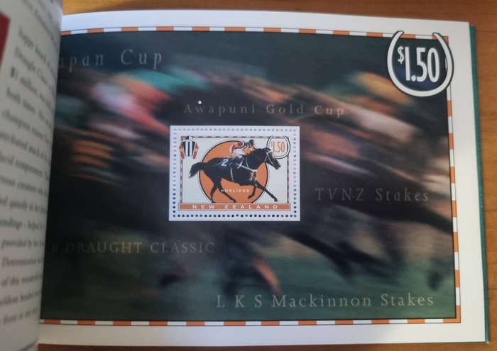 New Zealand 1996 Famous Racehorses prestige booklet mint  as per scans  good value item.