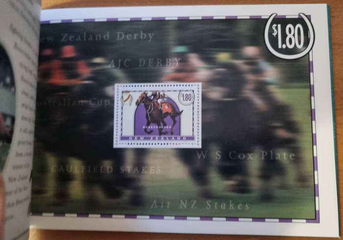 New Zealand 1996 Famous Racehorses prestige booklet mint  as per scans  good value item.