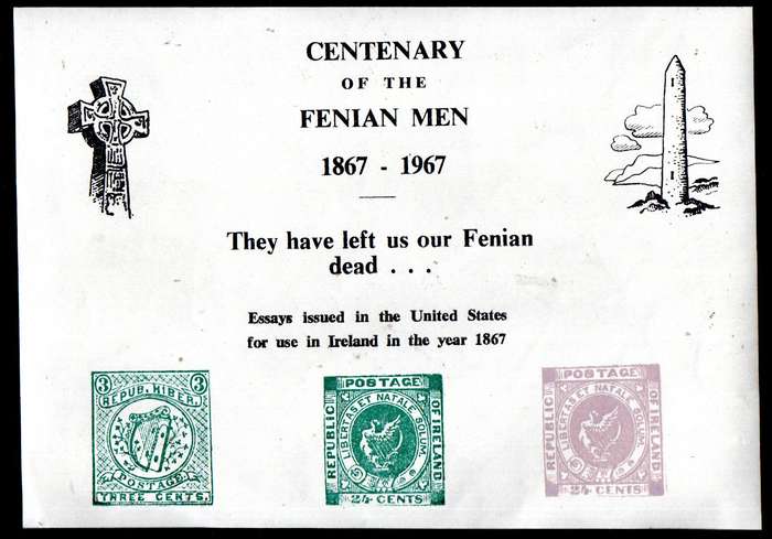 IRELAND 1967 CENTENARY OF THE FENIAN MEN CINDERELLA SHEET MNH. AS PER SCANS.