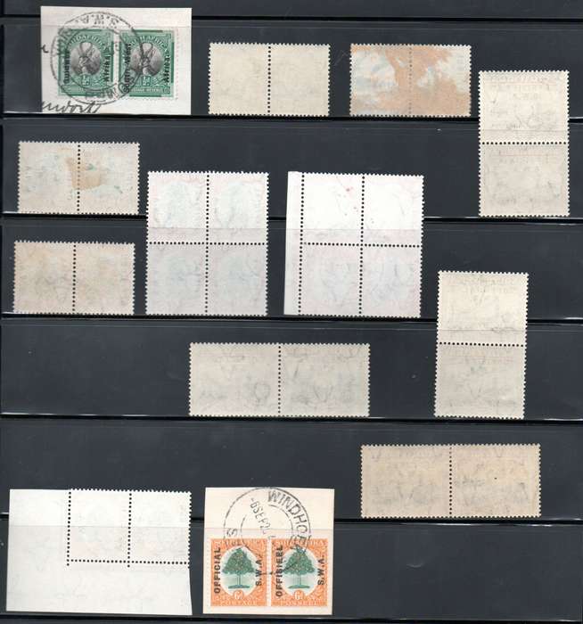 SWA SELECTION OF MINT/USED OFFICIAL PAIRS/BLKS ETC. AS PER SCANS. GOOD VALUE.